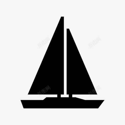 帆船航海海洋图标svg_新图网 https://ixintu.com 大海 帆船 海洋 航海 风