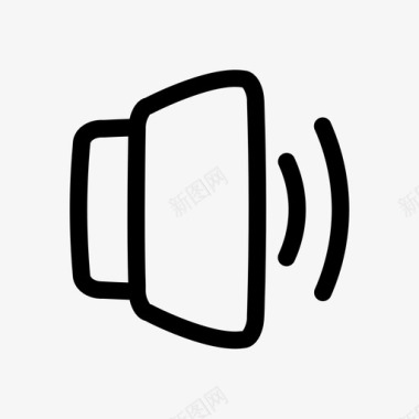 扬声器通知声音图标图标