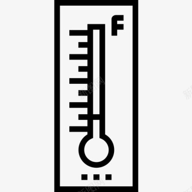 温度计天气194线性图标图标