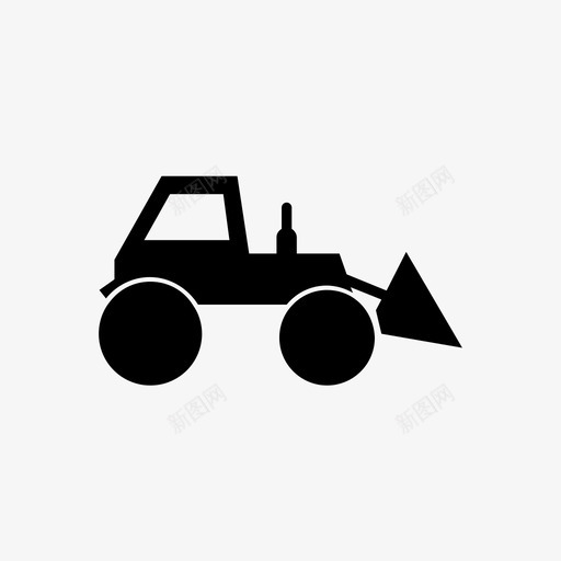 挖掘机机器动力图标svg_新图网 https://ixintu.com 动力 挖掘机 机器 街道 车辆
