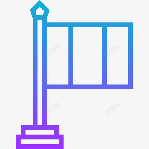 国旗法国符号3渐变图标svg_新图网 https://ixintu.com 国旗 法国符号3 渐变