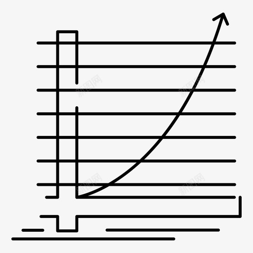 箭头图表曲线图标svg_新图网 https://ixintu.com feb v4 web 图表 增加 曲线 界面 目标 箭头 经验 集合