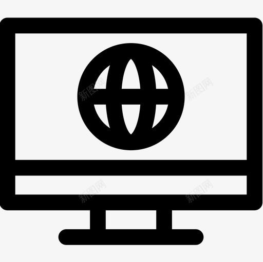 计算机互联网技术6线性图标svg_新图网 https://ixintu.com 互联网 技术 线性 计算机