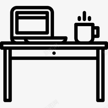 书桌家具家图标图标