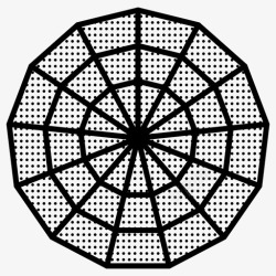蜘蛛网形状网几何形状图标高清图片