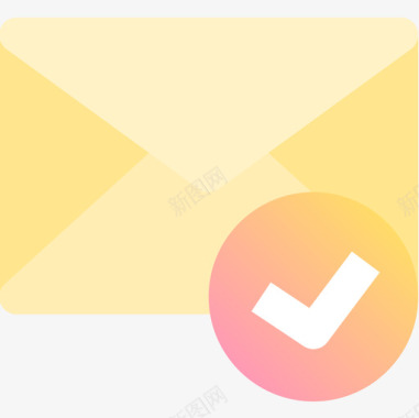 电子邮件邮件消息3黄色图标图标