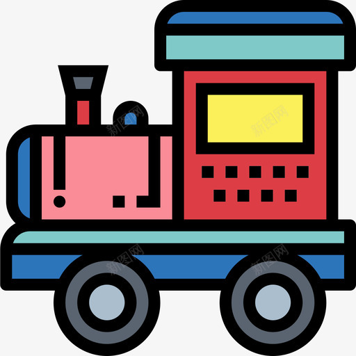 火车玩具玩具童年2线颜色图标svg_新图网 https://ixintu.com 火车玩具 玩具童年2 线颜色