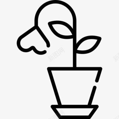 植物爱57线性图标图标