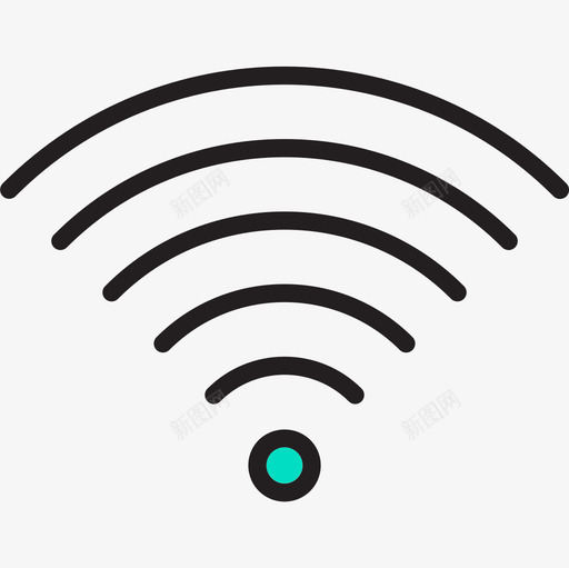 Wifi计算机网络和数据库2线性颜色图标svg_新图网 https://ixintu.com Wifi 数据库 线性 计算机网络 颜色