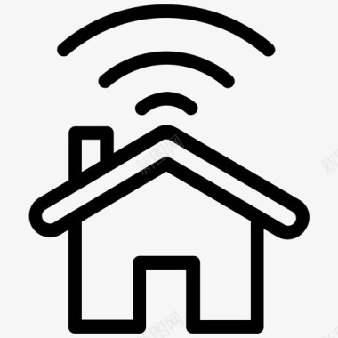智能住宅家庭wifi图标图标