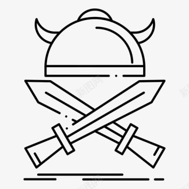 战斗徽章剑图标图标