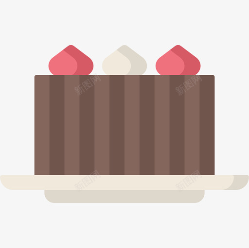 蛋糕面包房50扁平图标svg_新图网 https://ixintu.com 扁平 蛋糕 面包房