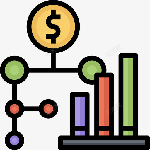 统计业务270线性颜色图标svg_新图网 https://ixintu.com 业务 线性 统计 颜色