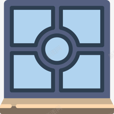 窗户建筑窗户3平面图标图标
