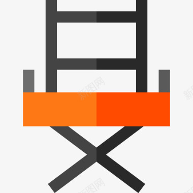 椅子演出平的图标图标