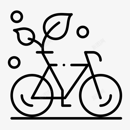 自行车生态环保图标svg_新图网 https://ixintu.com 2月 v4 友好 工厂 收集 环保 生态 界面 网络 自行车