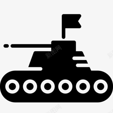 坦克军队难民图标图标