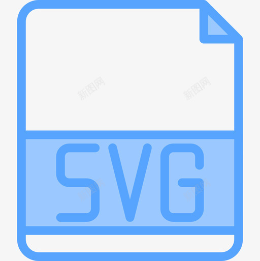 Svg文件扩展名5蓝色图标svg_新图网 https://ixintu.com Svg 扩展名 文件 蓝色