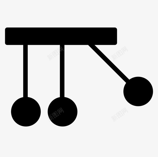 牛顿摇篮创意6坚实图标svg_新图网 https://ixintu.com 创意 坚实 摇篮 牛顿