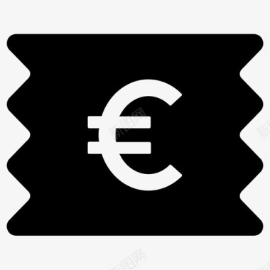 欧元汇票欧元票图标图标