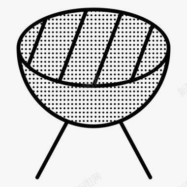 烧烤户外烧烤食物星罗棋布图标图标