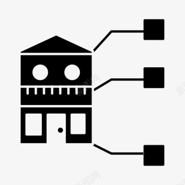 建筑规范公寓蓝图图标图标