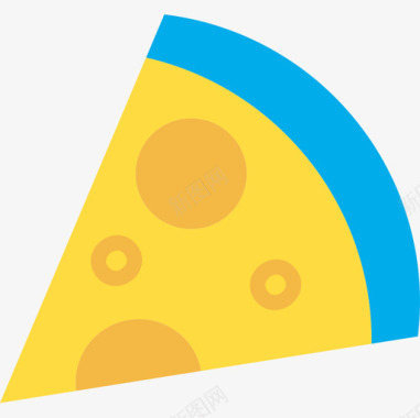披萨新年42扁平图标图标