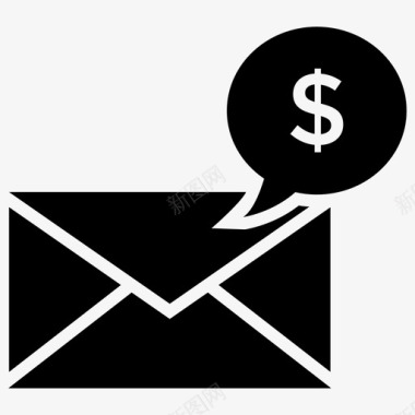 商务信函商务文件商务邮件图标图标