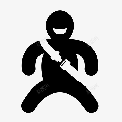 婴儿上车汽车安全图标svg_新图网 https://ixintu.com 婴儿上车 安全 安全带 汽车