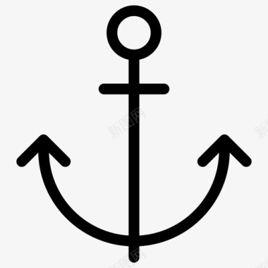 锚海军装备海盗工具图标图标