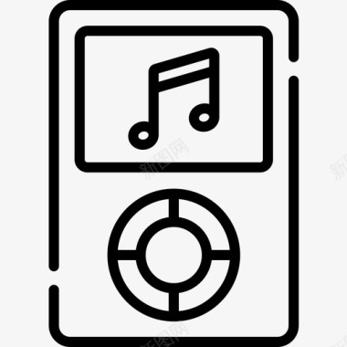 Mp3技术60线性图标图标