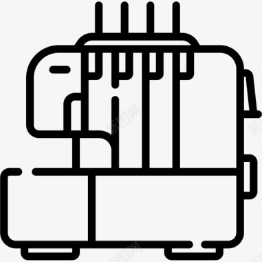 缝纫机缝纫30直线图标图标