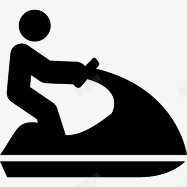 jetski海洋运动图标图标