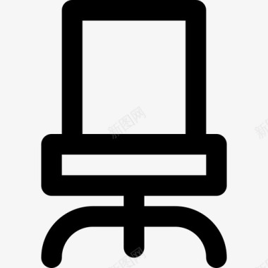 椅子舒适办公室图标图标