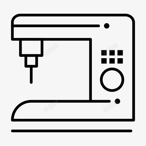 缝纫机电动家用图标svg_新图网 https://ixintu.com feb v4 家用 电动 界面 系列 缝纫机 网络