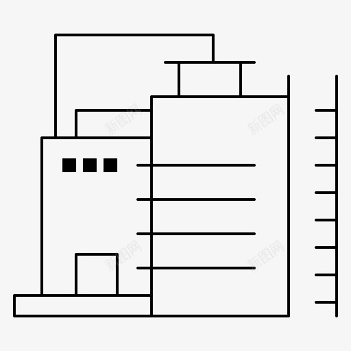 建筑工厂工业图标svg_新图网 https://ixintu.com feb v4 工业 工厂 建筑 界面 网络 集合