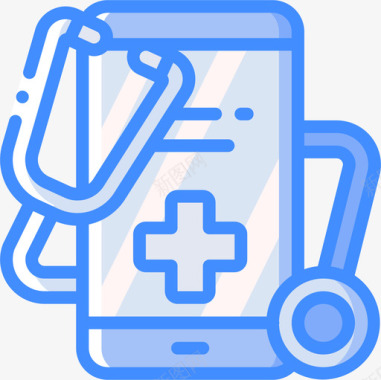 医疗应用程序医疗设备3蓝色图标图标