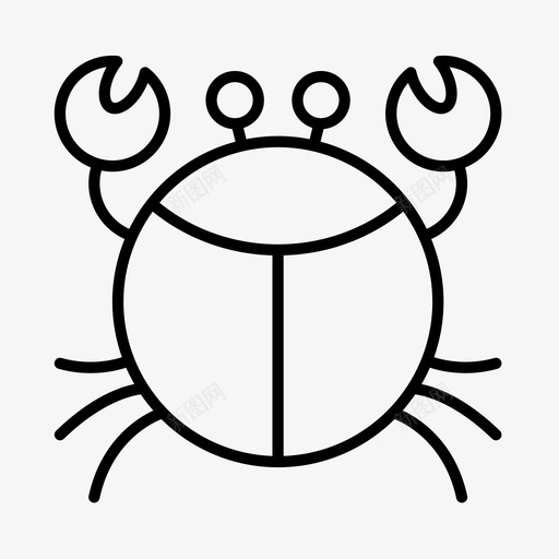 螃蟹生态学地理图标svg_新图网 https://ixintu.com 地理 地质学 水文学 海洋生物学 生态学 螃蟹