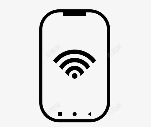 智能手机数字移动图标svg_新图网 https://ixintu.com wifi 手机 技术 数字 智能 智能家居 移动