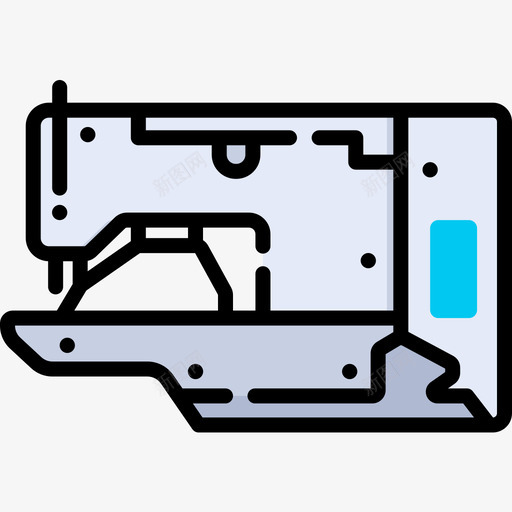 缝纫机缝28线颜色图标svg_新图网 https://ixintu.com 缝纫机 颜色