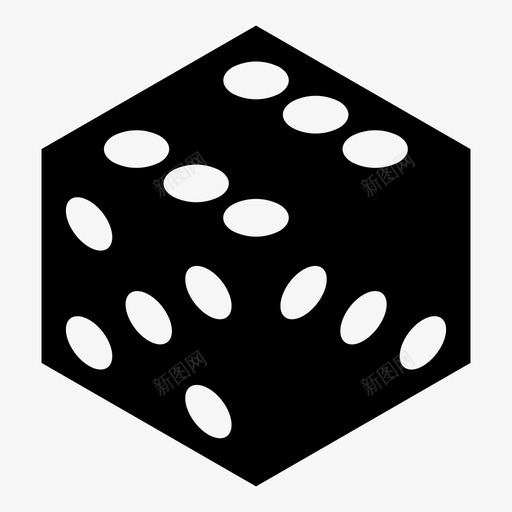 骰子6赌场骰子图标svg_新图网 https://ixintu.com 加斯 拉斯 维加 赌博 赌场 骰子