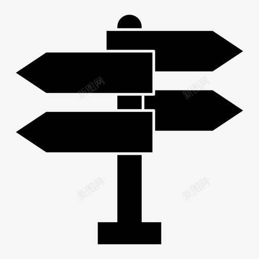 方向箭头选择图标svg_新图网 https://ixintu.com 图标 字形 工作 方向 箭头 路线 选择