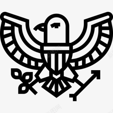 老鹰美国3直系图标图标