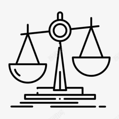 平衡平衡规模法律图标图标
