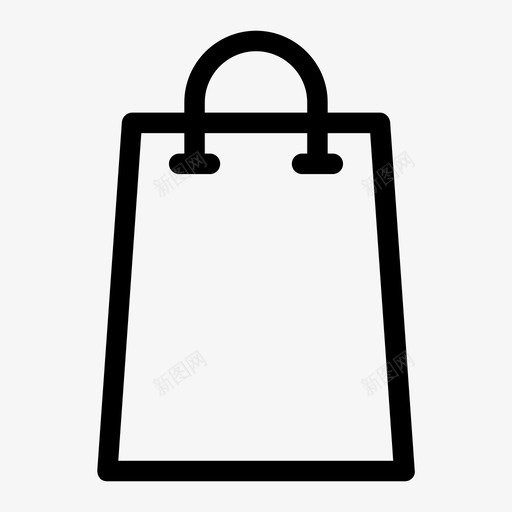 购物袋商业购物者图标svg_新图网 https://ixintu.com 商业 必需品 购物者 购物袋 超市