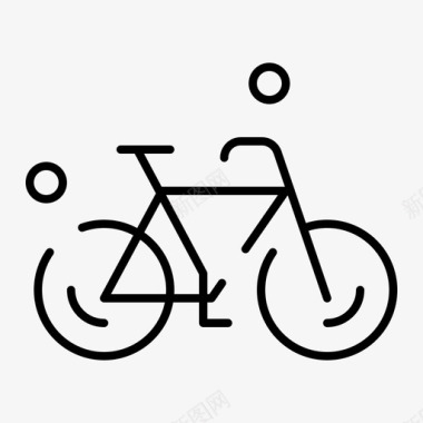 自行车弹簧弹簧普通虚线图标图标