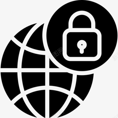 互联网网络安全9可靠图标图标