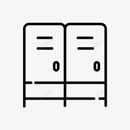 储物柜保险箱保安图标svg_新图网 https://ixintu.com 保安 保险箱 储物柜 存储 教育 线性