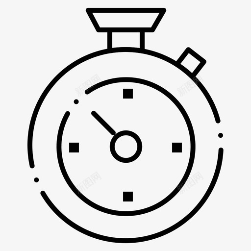 秒表酒店时间图标svg_新图网 https://ixintu.com web界面febcollectionv4 时间 秒表 计时器 酒店