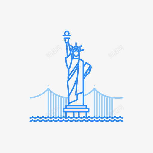 Line_Art_New Yorksvg_新图网 https://ixintu.com Line_Art_New York